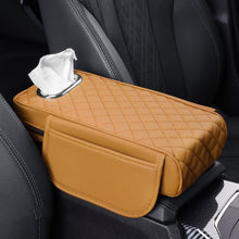 Load image into Gallery viewer, Car Armrest Box Booster Pad Widened Interior Tissue Box, Black, Volcanic Red, Mocha Brown, Beige, Black Red, Gray, Brown