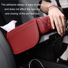 Load image into Gallery viewer, Car Armrest Box Booster Pad Widened Interior Tissue Box, Black, Volcanic Red, Mocha Brown, Beige, Black Red, Gray, Brown
