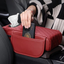 Load image into Gallery viewer, Car Armrest Box Booster Pad Widened Interior Tissue Box, Black, Volcanic Red, Mocha Brown, Beige, Black Red, Gray, Brown