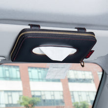 Load image into Gallery viewer, Car Sun Visor Skylight Hanging Tissue Box, H055 Black, H053 Beige, H052 Gray, H051 Brown