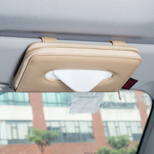 Load image into Gallery viewer, Car Sun Visor Skylight Hanging Tissue Box, H055 Black, H053 Beige, H052 Gray, H051 Brown