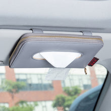 Load image into Gallery viewer, Car Sun Visor Skylight Hanging Tissue Box, H055 Black, H053 Beige, H052 Gray, H051 Brown