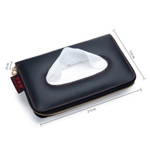 Load image into Gallery viewer, Car Sun Visor Skylight Hanging Tissue Box, H055 Black, H053 Beige, H052 Gray, H051 Brown