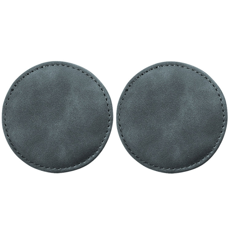 2pcs/ Set Car Suede Anti-Slip Water Coaster Car Interior Decoration