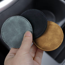 Load image into Gallery viewer, 2pcs/ Set Car Suede Anti-Slip Water Coaster Car Interior Decoration