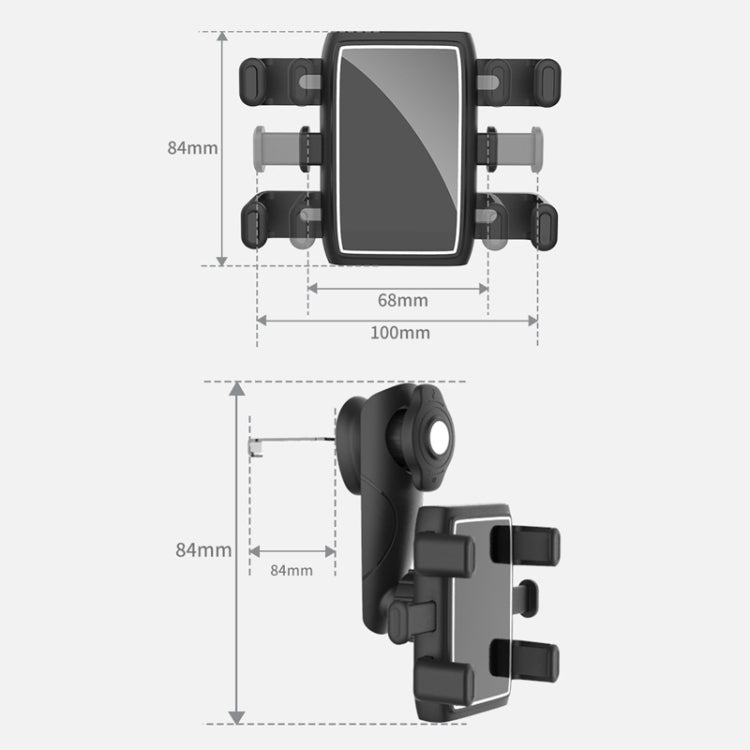 Car Multifunctional 360-degree Rotating Mobile Phone Holder
