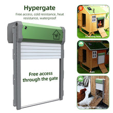 Load image into Gallery viewer, Solar Powered Automatic Chicken Coop Door 4 Modes Automatic Chicken Door with Remote Control, Solar