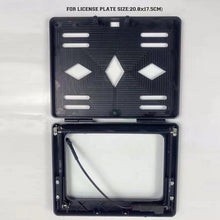 Load image into Gallery viewer, EU Standard Motorcycle License Plate Roller Shutter Cover Frame