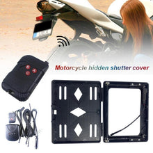 Load image into Gallery viewer, EU Standard Motorcycle License Plate Roller Shutter Cover Frame