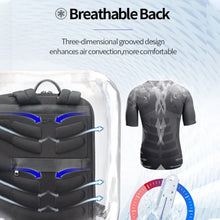 Load image into Gallery viewer, Bopai First-Layer Cowhide Business Commuter Waterproof And Lightweight Laptop Backpack, 61-122731, 61-122721