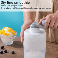 Load image into Gallery viewer, Small Manual Shaved Ice Machine DIY Home Smoothie Maker