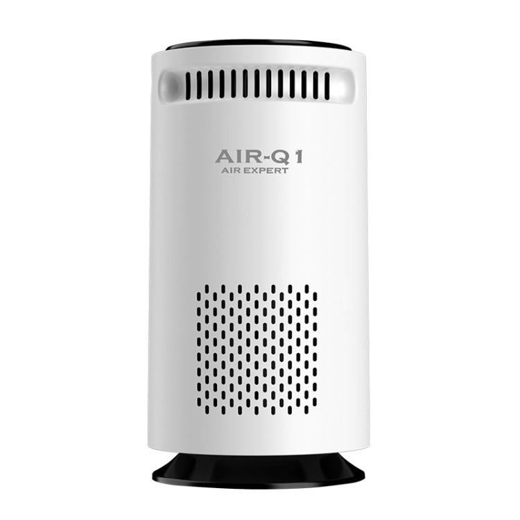 Car Negative Ion Air Purifier Odor Removal Aromatherapy, Black, White