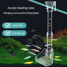 Load image into Gallery viewer, Fish Tank Feeding Tube Acrylic Feeder Small Fish Feeding Tube, 13-18cm, 20-32cm