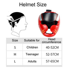Load image into Gallery viewer, Sparring Boxing Helmet Thai Combat Competition Heads Protection Cover