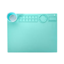 Load image into Gallery viewer, 50x40cm Silicone Double Bowl Painting Pad Graffiti Oil Painting Mat Erasable and Washable Silicone Pad