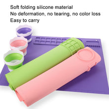 Load image into Gallery viewer, 50x40cm Silicone Double Bowl Painting Pad Graffiti Oil Painting Mat Erasable and Washable Silicone Pad