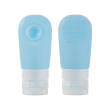 Load image into Gallery viewer, 60ml Silicone Suction Cup With Brush Squeezed Bottle Portable Travel Storage Bottle, Blue, Green, Pink
