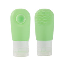 Load image into Gallery viewer, 60ml Silicone Suction Cup With Brush Squeezed Bottle Portable Travel Storage Bottle, Blue, Green, Pink
