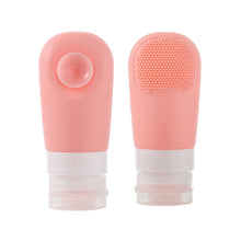Load image into Gallery viewer, 60ml Silicone Suction Cup With Brush Squeezed Bottle Portable Travel Storage Bottle, Blue, Green, Pink