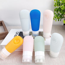 Load image into Gallery viewer, 60ml Silicone Suction Cup With Brush Squeezed Bottle Portable Travel Storage Bottle, Blue, Green, Pink
