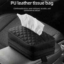 Load image into Gallery viewer, Car Sun Visor Armrest Box Back Hanging Tissue Box, Black, Beige, Brown