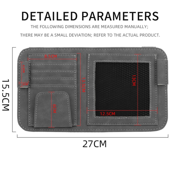 Car Sun Visor Bill Holder Glasses Clip Storage Bag
