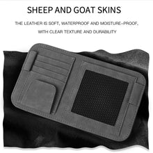Load image into Gallery viewer, Car Sun Visor Bill Holder Glasses Clip Storage Bag