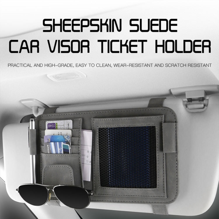 Car Sun Visor Bill Holder Glasses Clip Storage Bag