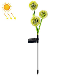 Dandelion Lawn Ground Plug Light Decoration Outdoor Solar LED Garden Lights, 3 Head