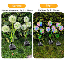 Load image into Gallery viewer, Dandelion Lawn Ground Plug Light Decoration Outdoor Solar LED Garden Lights, 3 Head