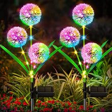 Load image into Gallery viewer, Dandelion Lawn Ground Plug Light Decoration Outdoor Solar LED Garden Lights, 3 Head