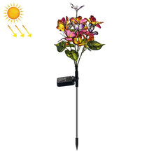 Load image into Gallery viewer, Lawn Ground Plug Light Decoration Outdoor Solar LED Garden Lights, Butterfly Flower