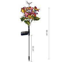 Load image into Gallery viewer, Lawn Ground Plug Light Decoration Outdoor Solar LED Garden Lights, Butterfly Flower