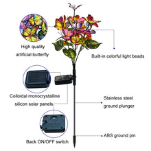Load image into Gallery viewer, Lawn Ground Plug Light Decoration Outdoor Solar LED Garden Lights, Butterfly Flower