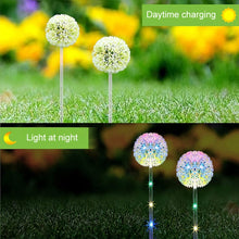 Load image into Gallery viewer, Dandelion Lawn Ground Plug Light Decoration Outdoor Solar LED Garden Lights, Single Head