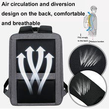 Load image into Gallery viewer, Multifunctional Waterproof Business Sports Laptop Backpack with USB Port, 15 inch, 17 inch