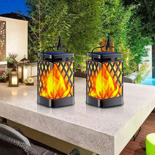 Load image into Gallery viewer, Skeleton Diamond Simulation Flame Lights Outdoor Solar LED Garden Light, 0.6W
