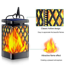 Load image into Gallery viewer, Skeleton Diamond Simulation Flame Lights Outdoor Solar LED Garden Light, 0.6W
