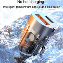 Load image into Gallery viewer, Vehicle Mini Invisible Dual-Port Charger Car Cigarette Lighter, 120W