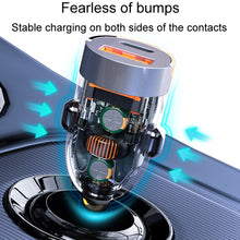 Load image into Gallery viewer, Vehicle Mini Invisible Dual-Port Charger Car Cigarette Lighter, 120W