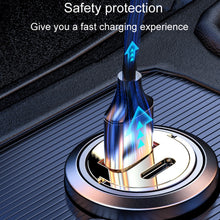 Load image into Gallery viewer, Vehicle Mini Invisible Dual-Port Charger Car Cigarette Lighter, 120W