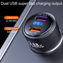 Load image into Gallery viewer, Vehicle Mini Fast Charging Charger Car One To Two Cigarette Lighter, 88W