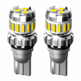 2pcs T10 3030+4014 18LED Constant Current Decoder Indicator Light Reversing Light, T10 (White)