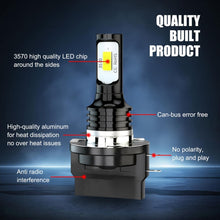 Load image into Gallery viewer, 2pcs H11B 3570 2LED 80W Car Headlight Bulbs High Bright Fog Lights, H11B (White), H11B (Yellow), H11B (Ice Blue)