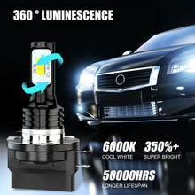 Load image into Gallery viewer, 2pcs H11B 3570 2LED 80W Car Headlight Bulbs High Bright Fog Lights, H11B (White), H11B (Yellow), H11B (Ice Blue)