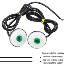 Load image into Gallery viewer, 2pcs 23mm Motorcycle Eagle Eye Light Reverse Rearview Mirror Spotlight