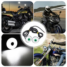 Load image into Gallery viewer, 2pcs 23mm Motorcycle Eagle Eye Light Reverse Rearview Mirror Spotlight