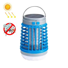 Load image into Gallery viewer, E-SMARTER W890-1 Solar LED Electric Shock Mosquito Light Outdoor USB Rechargeable Lighting Mosquito Trap, Orange, Blue