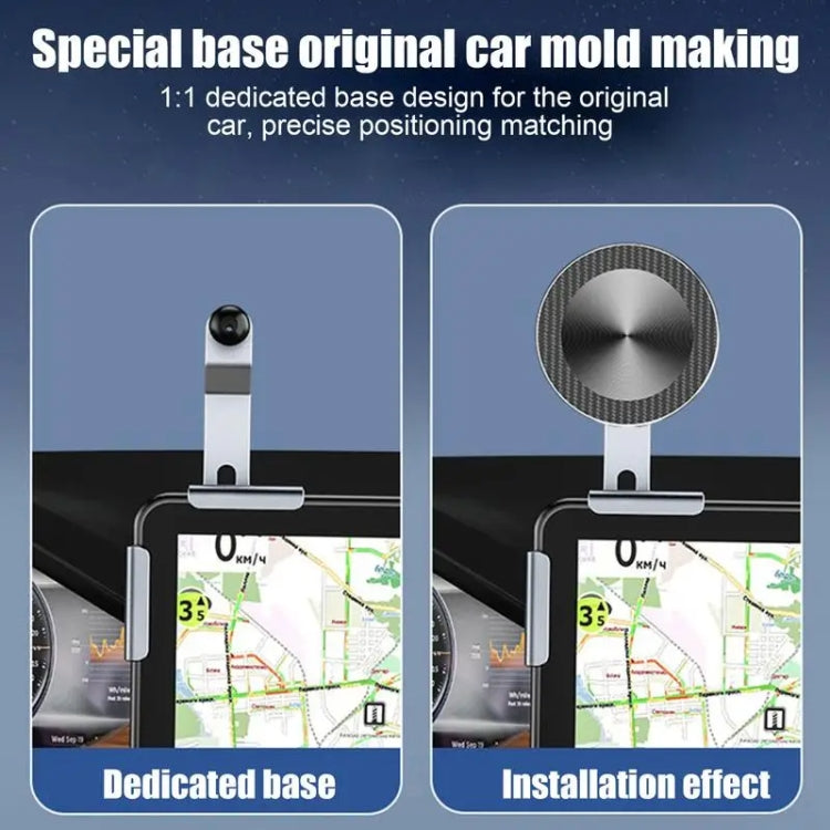 Car Screen Phone Holder Base For Tesla Model 3 And Other Models, Base, Base + Magnetic Stand