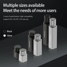 Load image into Gallery viewer, COOLMOON Graphics Card Stand Desktop Computer Graphics Card Vertical Top Support Bracket Screw Telescopic Support Rods, 2.8-5cm (Black), 2.8-5cm (Silver), 5-8cm (Black), 5-8cm (Silver), 7.5-12cm (Black), 7.5-12cm (Silver)